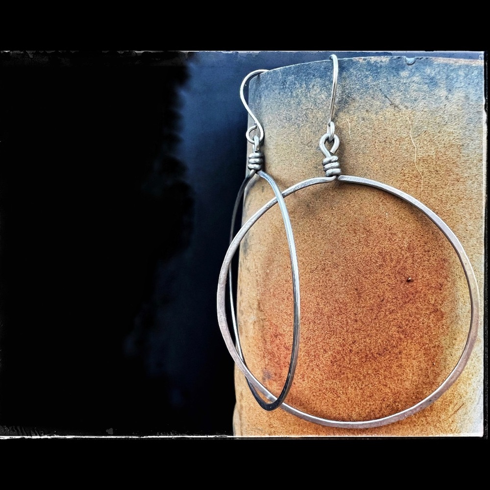 Custom made hoop earrings